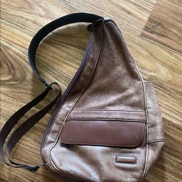 L.L. Bean Brown Leather Belt Bag - Picture 8 of 8